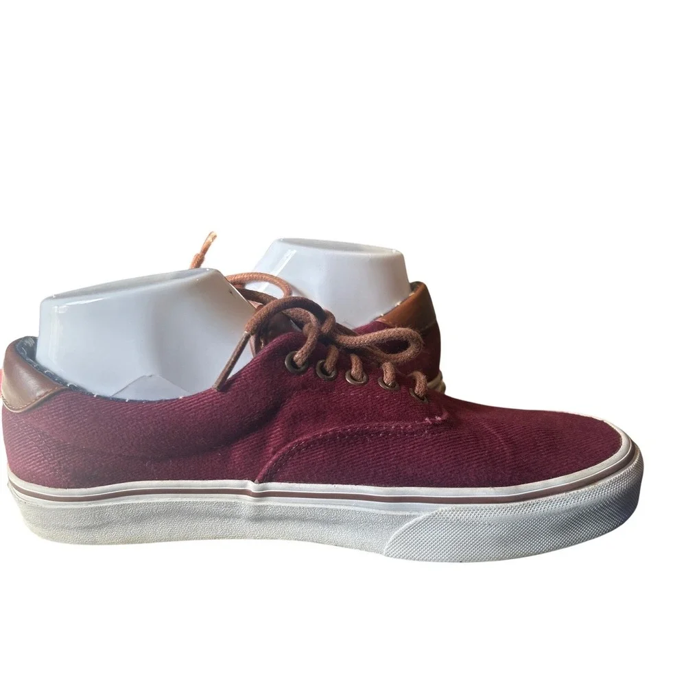 Vans‎ Era Burgundy Canvas Low Top Lace Up Sneakers Mens 7.5 Womens 9